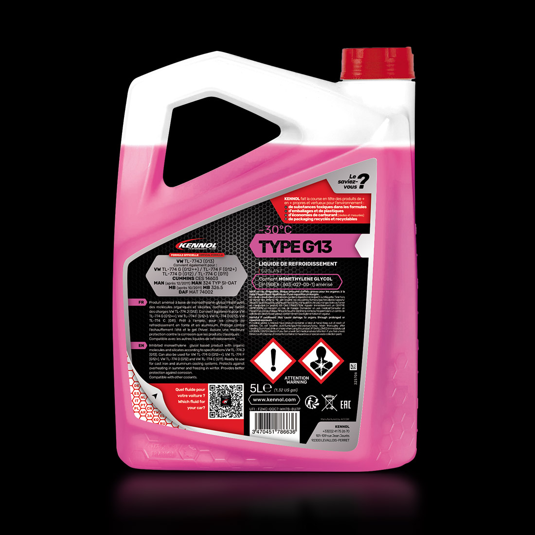 KENNOL BIO COOLANTS TYPE G13 -30°C packshot