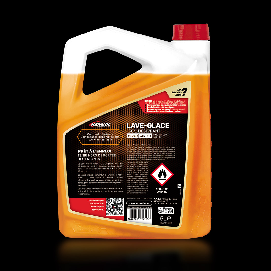 Protecton Liquide Lave Glace Antigel -40°C 5L