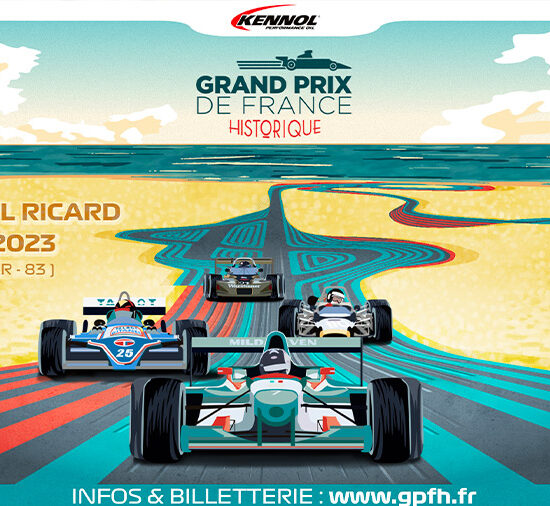 The KENNOL Historic French GP, located on the Formula 1 circuit of Paul Ricard and will take place from April 7 to 9, 2023.