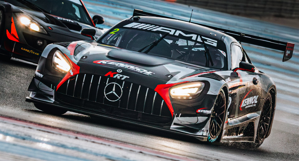 KENNOL Racing Team ends up 2024 on the podiums of the Circuit Paul Ricard in France, thanks to its brand new and mysterious AMG GT3.