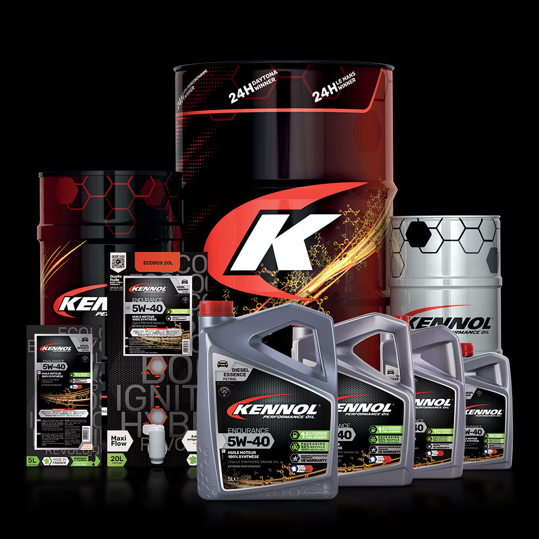 KENNOL ENDURANCE 5W40 range packshot